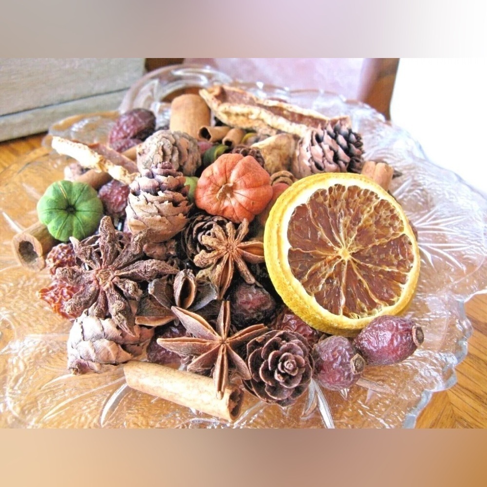 New UNSCENTED Natural Rustic Prim Dried Potpourri Fall Bowl Filler Fixins 2 CUPS